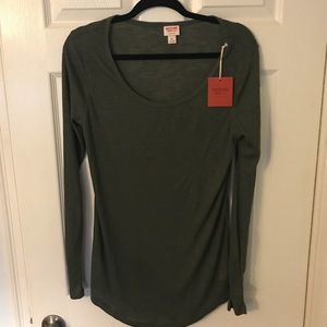 NWT - Target long sleeve shirt in olive.